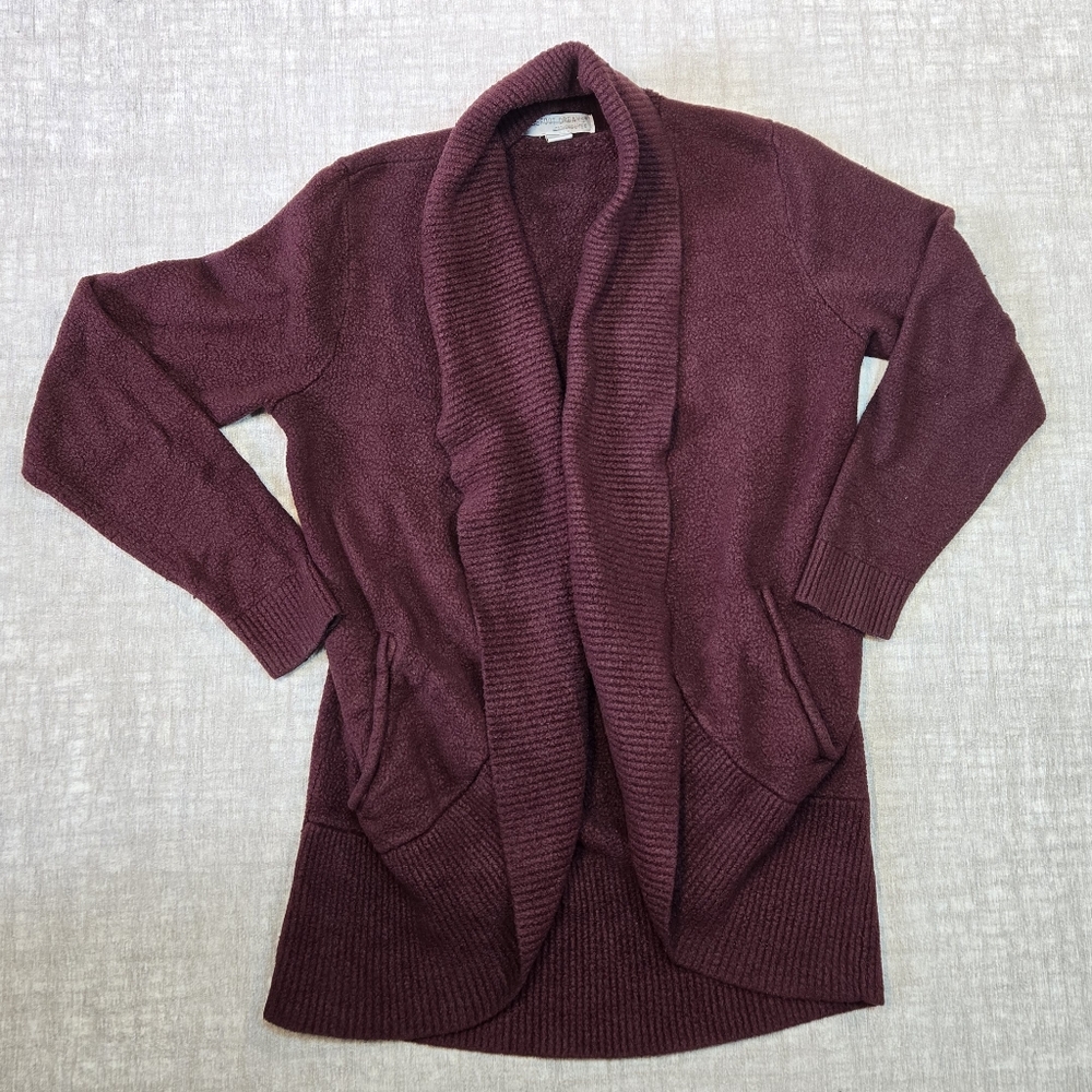 Maroon Barefoot Dreams Cardigan Size M